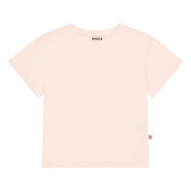 Camiseta de algodón ecológico | Rosa Polvo