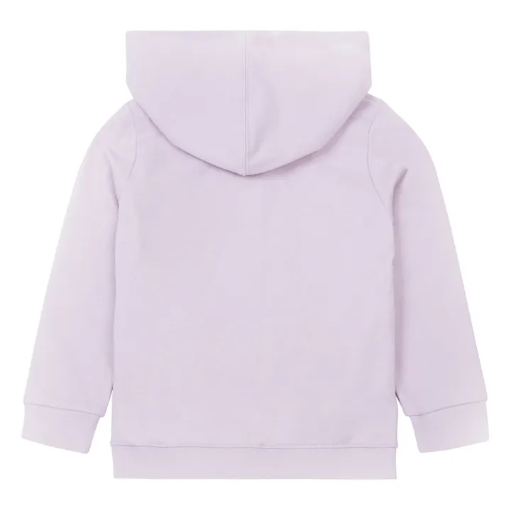 Sweatshirt mit Kapuze aus Bio-Baumwolle | Lila- Produktbild Nr. 2