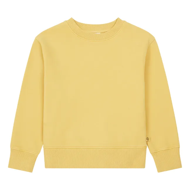 Sweatshirt aus Bio-Baumwolle | Honiggelb