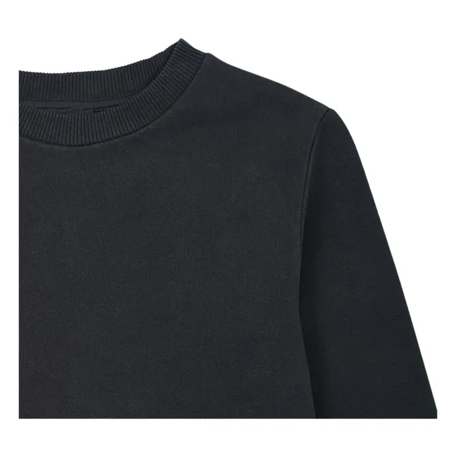 Organic Cotton Sweatshirt Dress | Black