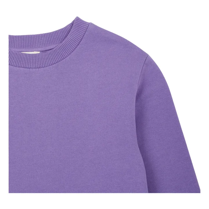 Organic Cotton Sweatshirt Dress | Lavender- Product image n°1