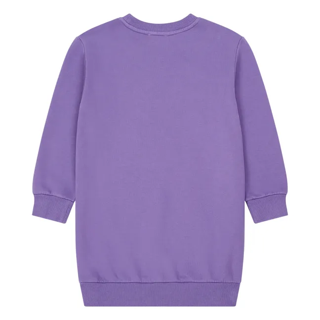 Kleid Sweat Bio-Baumwolle | Lavendel
