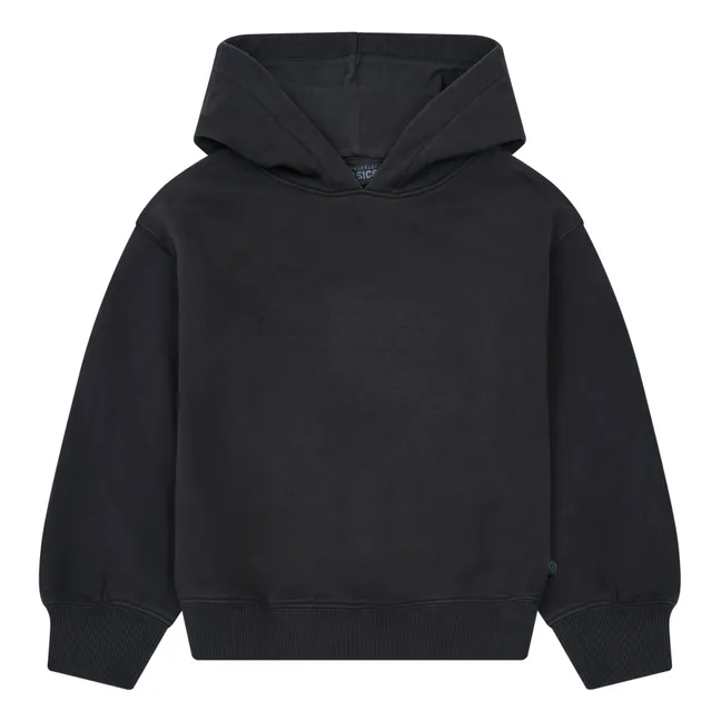 Sweat Capuche Coton Bio | Noir