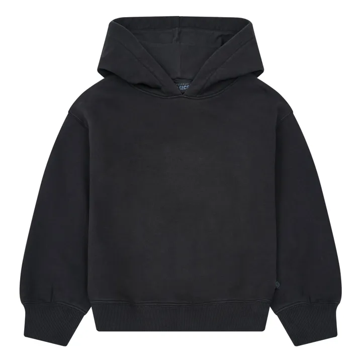 Sudadera con capucha de algodón orgánico | Negro- Imagen del producto n°0