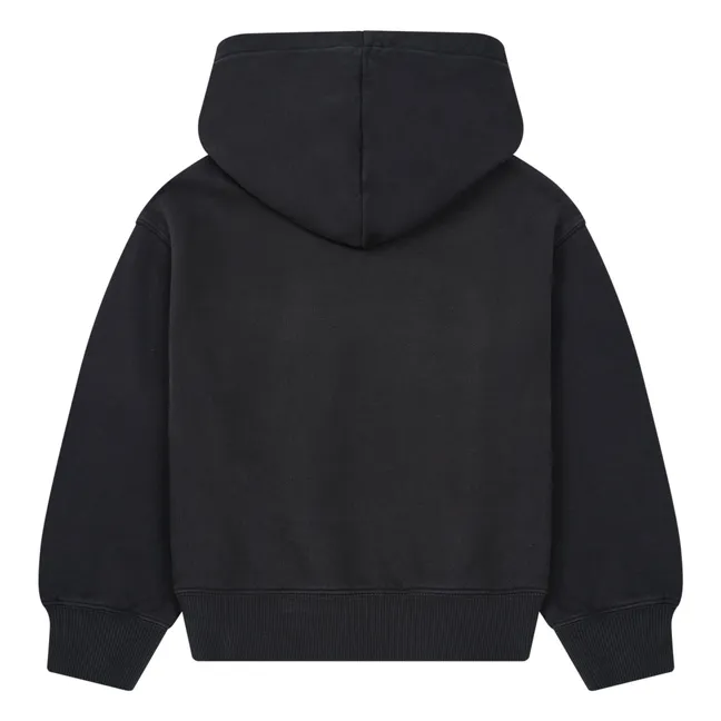 Sweat Capuche Coton Bio | Noir