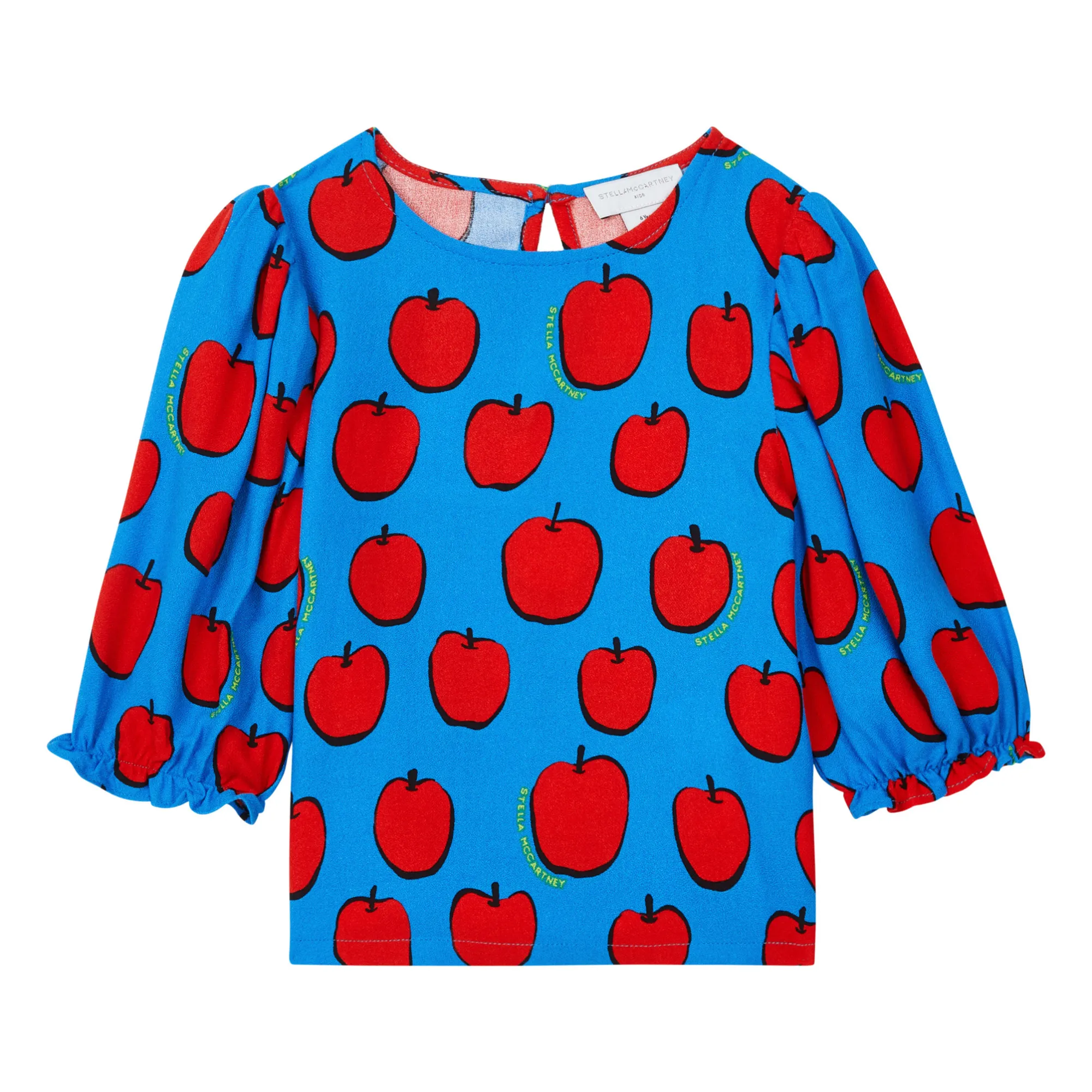 Stella Mccartney Kids Blue Apple Blouse