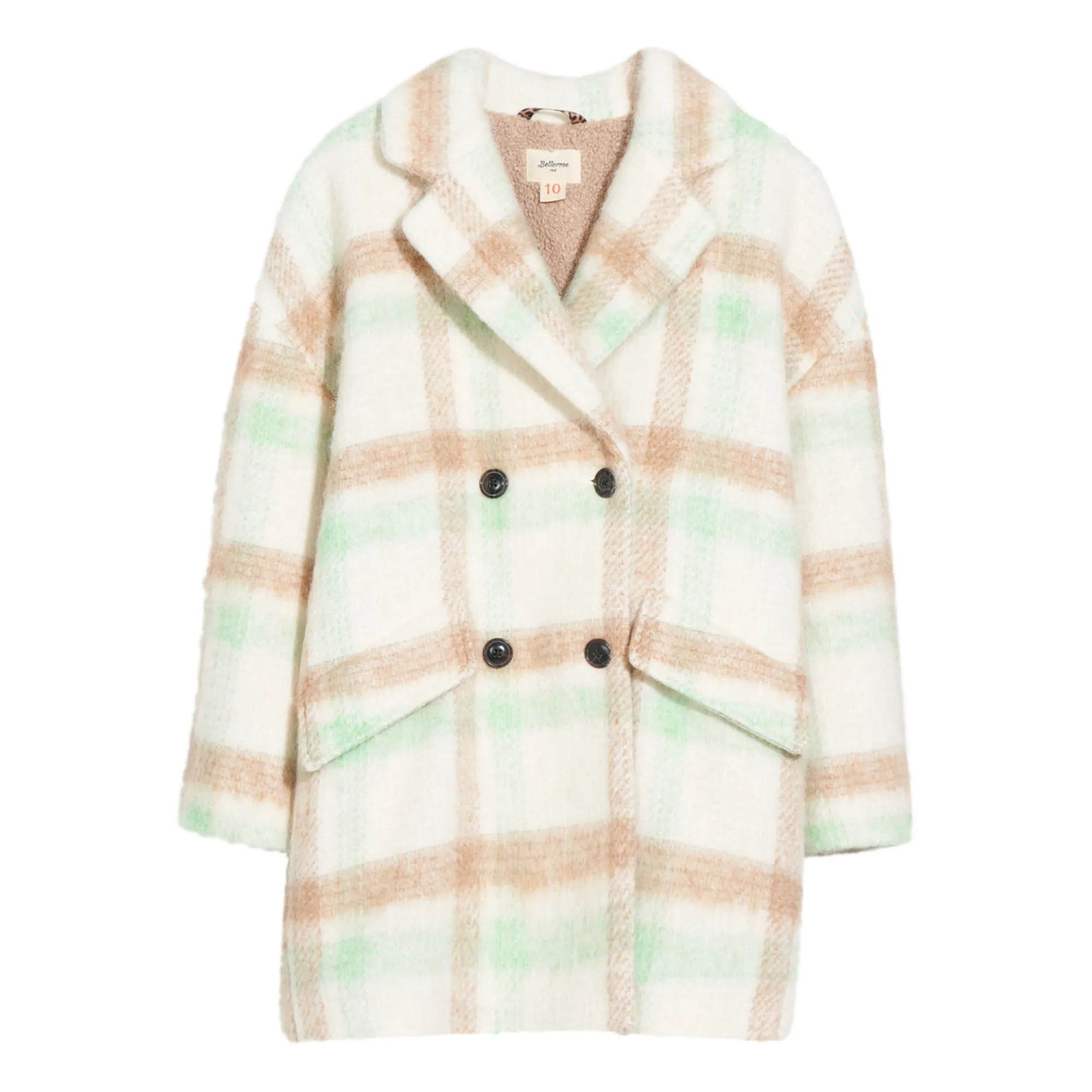Bellerose Ecru Sybil Alpaca Wool Coat