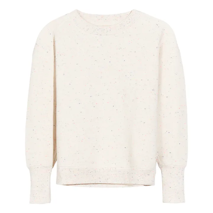 Fadem Speckled Sweatshirt | Ecru- Product image n°0