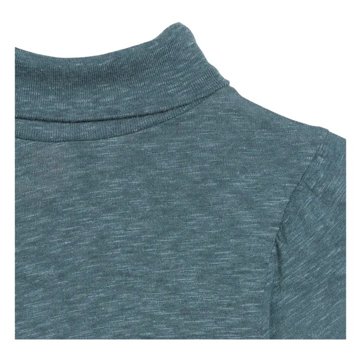 Camiseta larga con cuello Mazo | Azul- Imagen del producto n°6