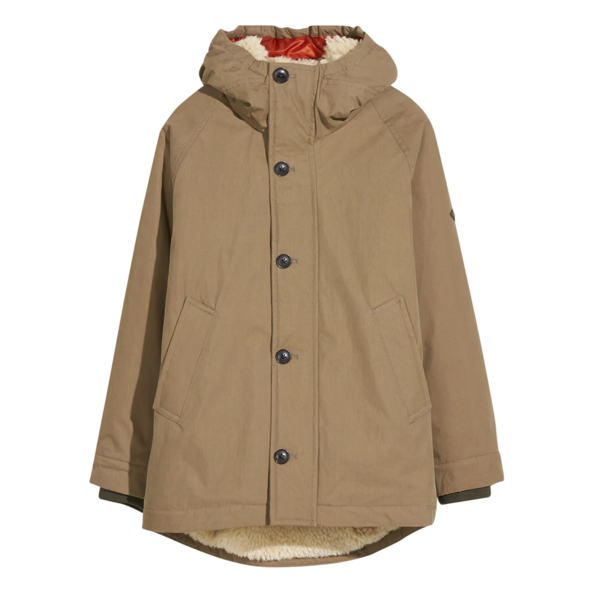 Bellerose Camel Herwin Fleece-Lined Parka