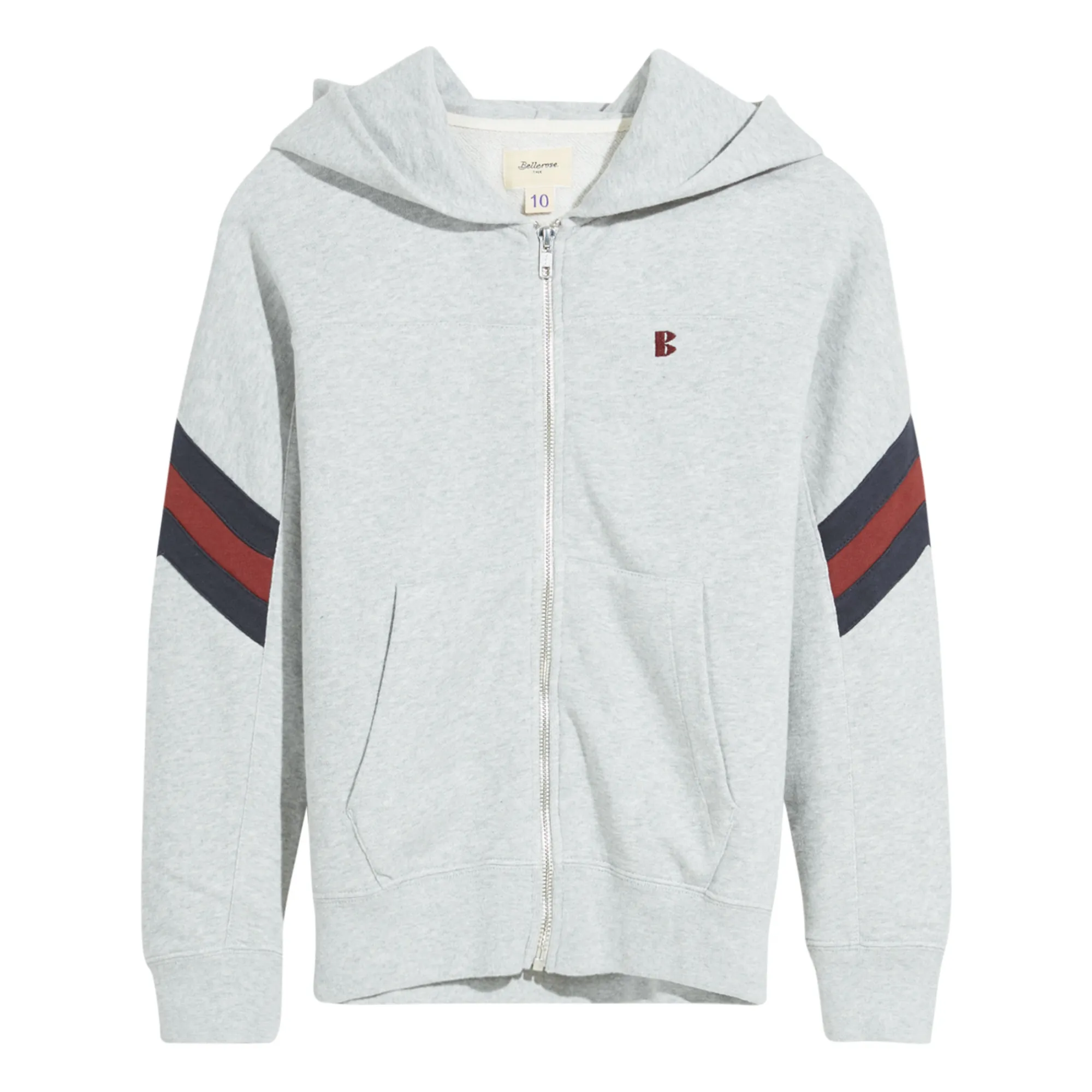 Bellerose Grey Fazol Zip-Up Sweatshirt