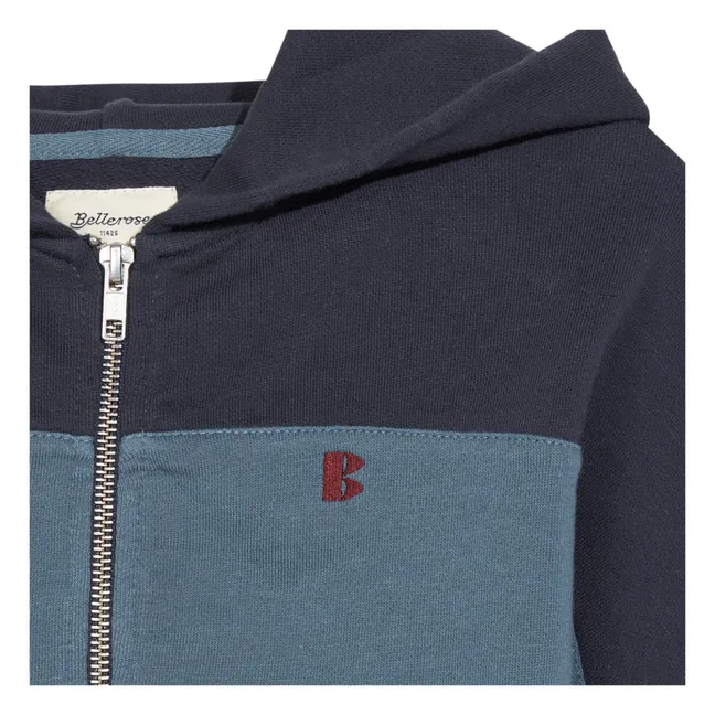 Sweatshirt mit Reißverschluss Fazol  | Blau