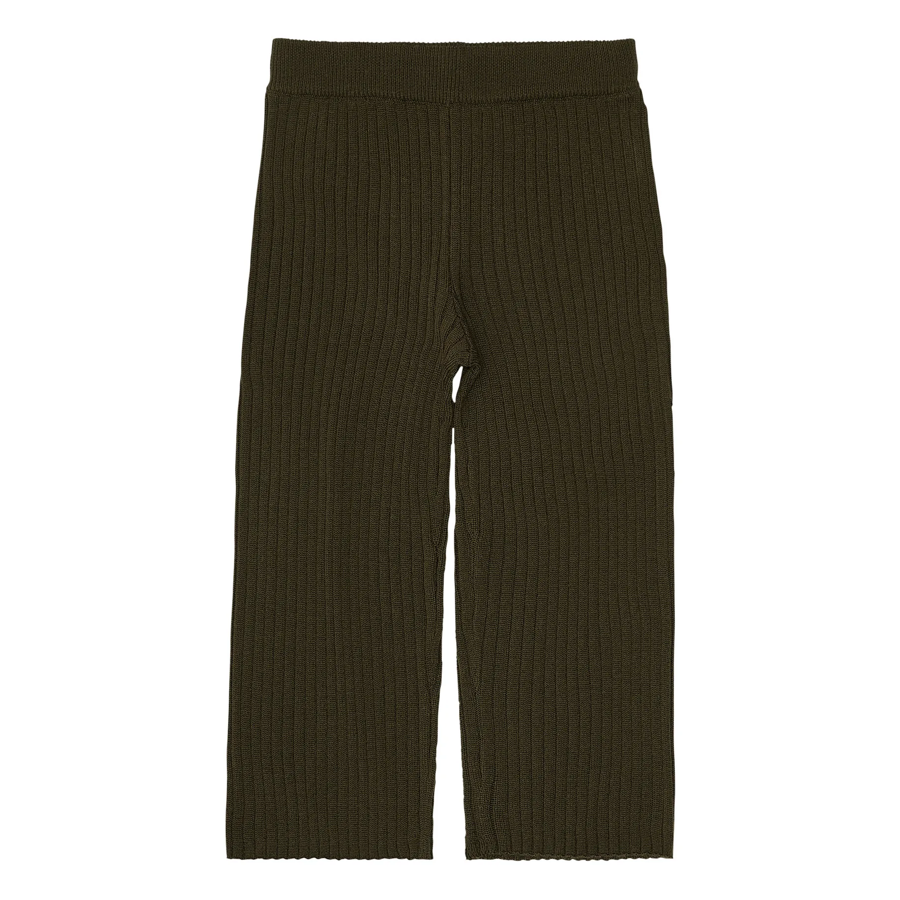 Merino Wool Trousers | Khaki- Product image n°0
