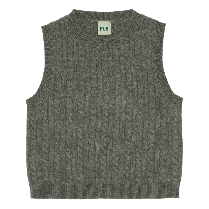 Lambswool Vest | Green- Product image n°0