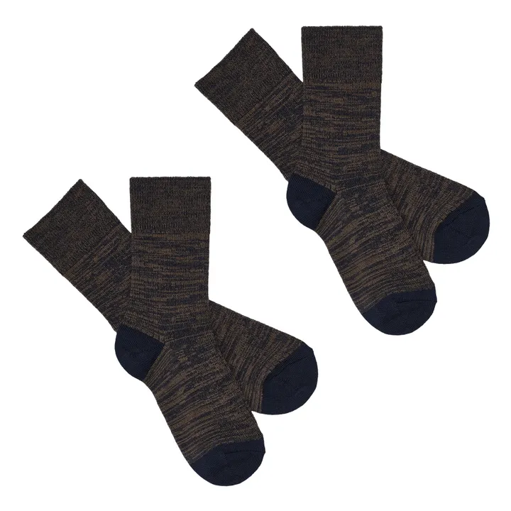 Lote de 2 pares de calcetines | Marrón- Imagen del producto n°0