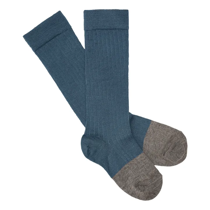 Long Socks - Set of 2 | Blue- Product image n°1