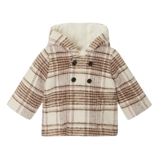 Manteau Carreaux Misha | Beige
