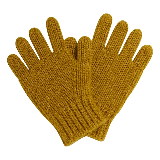 Birk Cashmere Gloves | Ochre