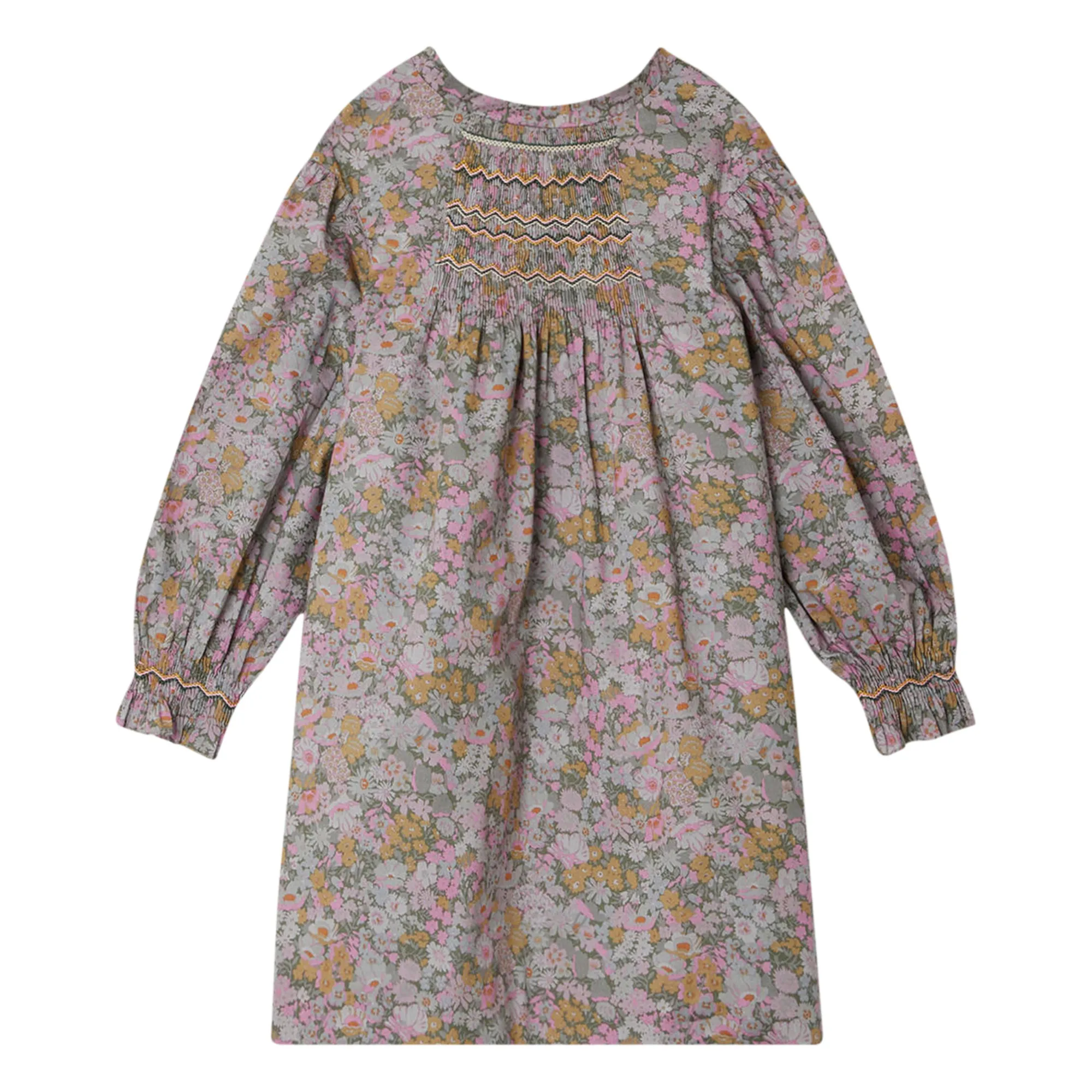 Bonpoint Mauve Divine Exclusive Liberty Smocked Dress