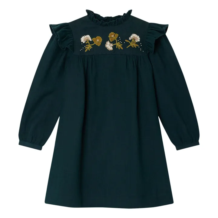 Besticktes Kleid Tilia | Graublau- Produktbild Nr. 0