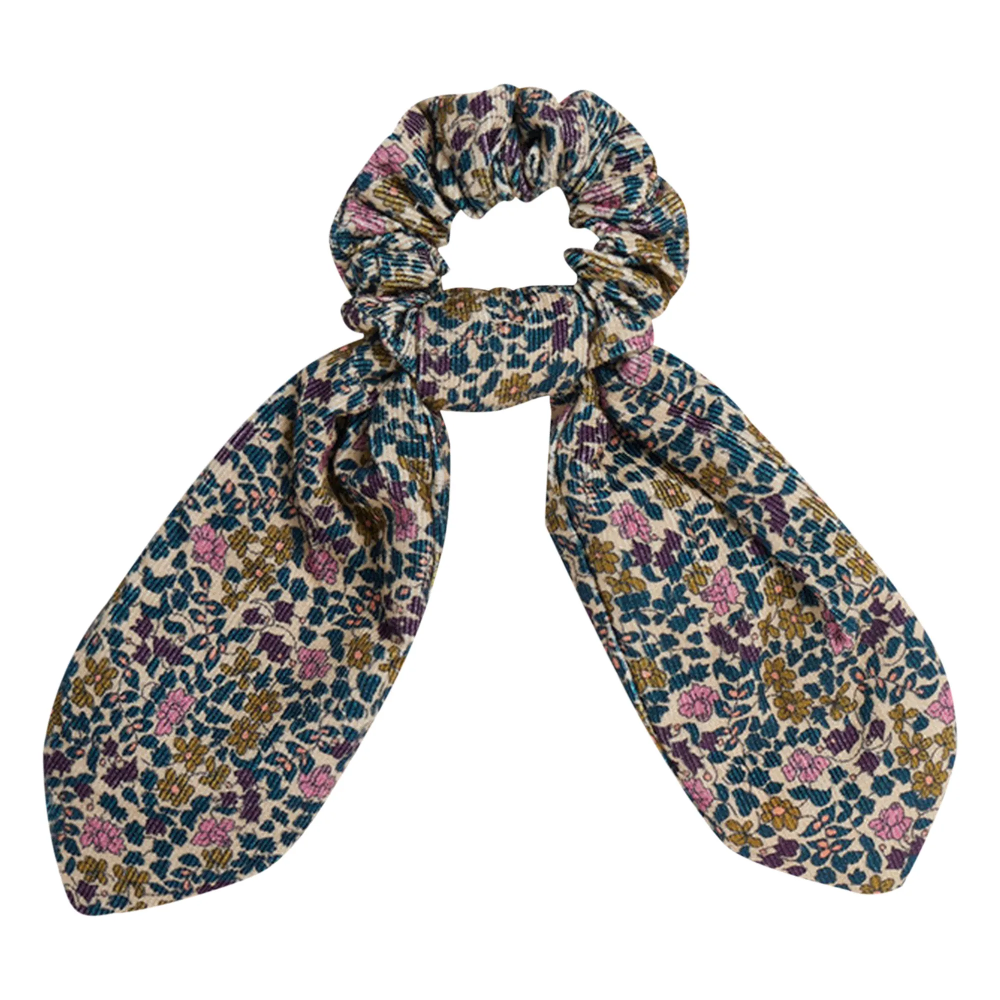 Bonpoint Navy Blue Exclusive Liberty Print Big Bow Scrunchie