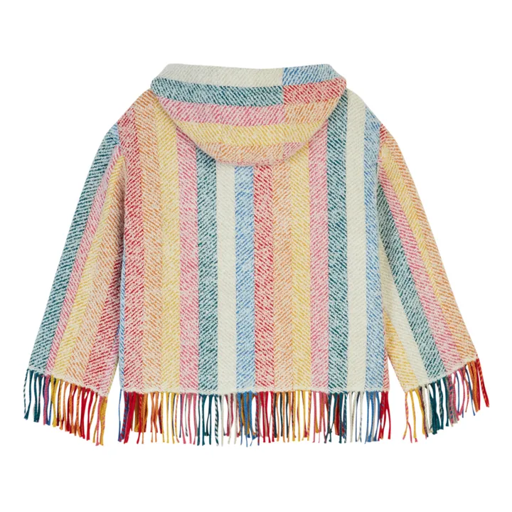 Capri Rainbow Wool Jacket | Blue- Product image n°2