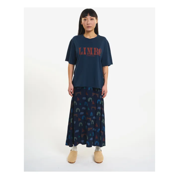 Limbo Organic Cotton Oversize T-shirt - Women’s Collection  | Midnight blue- Product image n°1