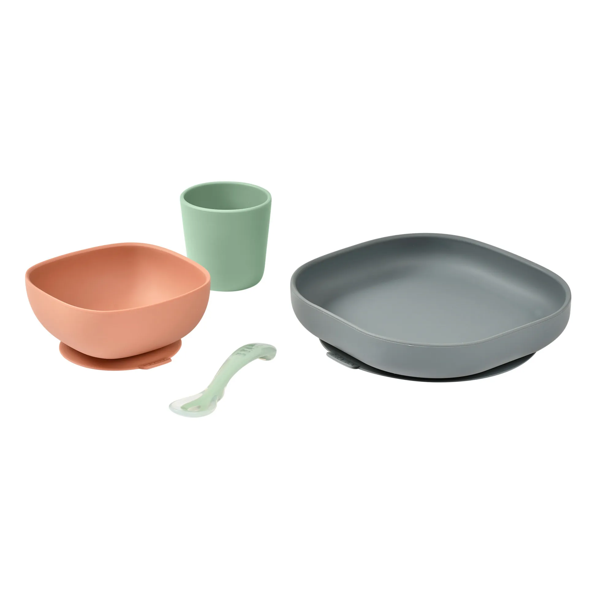 Béaba Sage Silicone 4-Piece Tableware Set