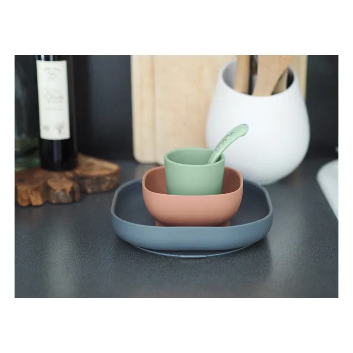 Juego de vajilla de silicona 4 piezas | Salvia- Imagen del producto n°1