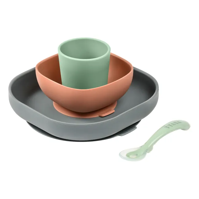 Silicone 4-Piece Tableware Set | Sage