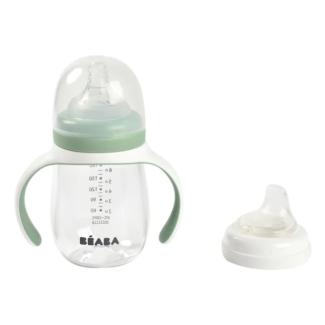 Biberón de aprendizaje 2 en 1- 240 ml | Salvia