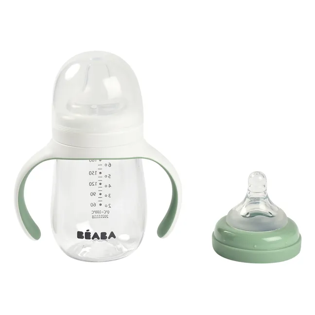 Biberón de aprendizaje 2 en 1- 240 ml | Salvia