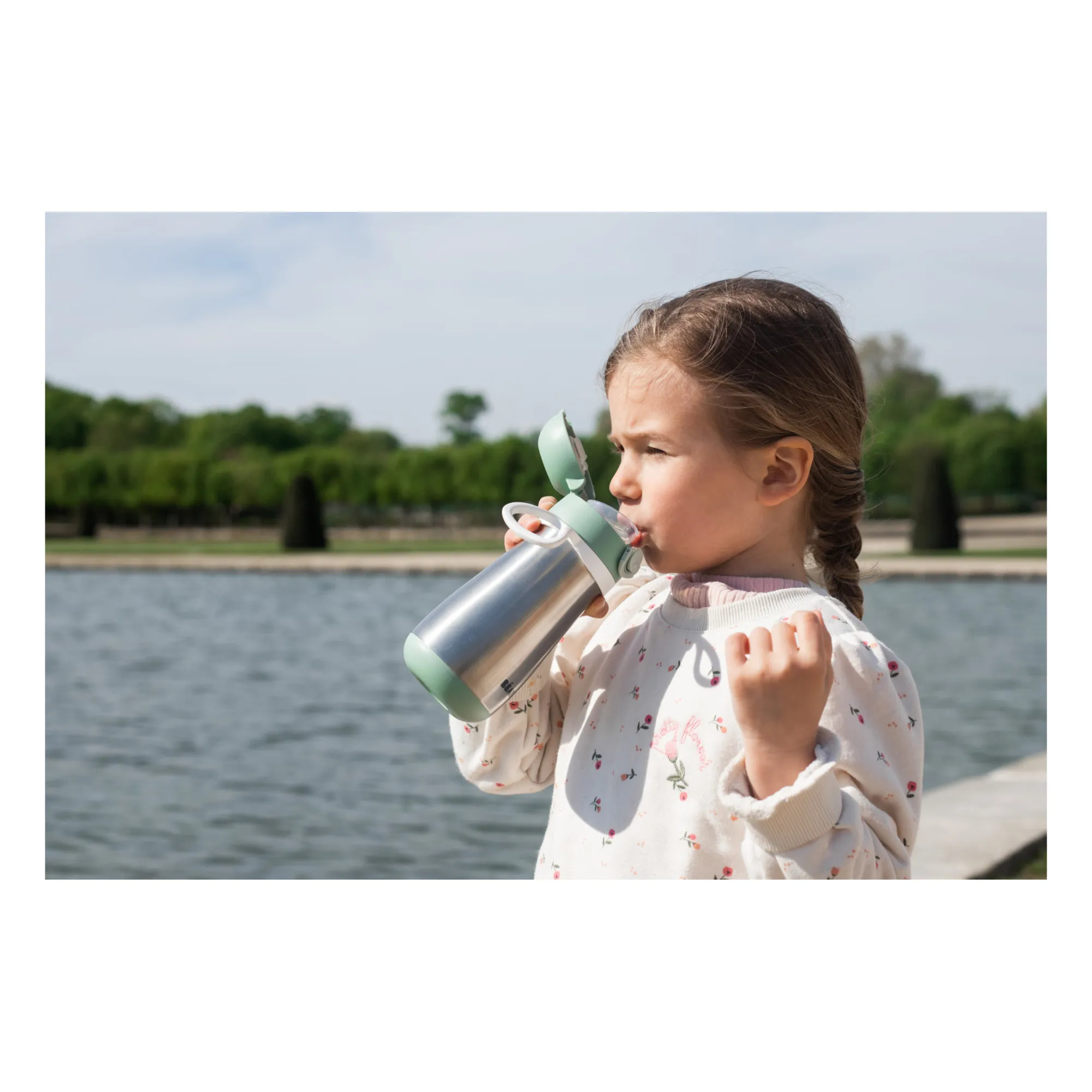 Botella de acero inoxidable - 350 ml | Salvia- Imagen del producto n°7