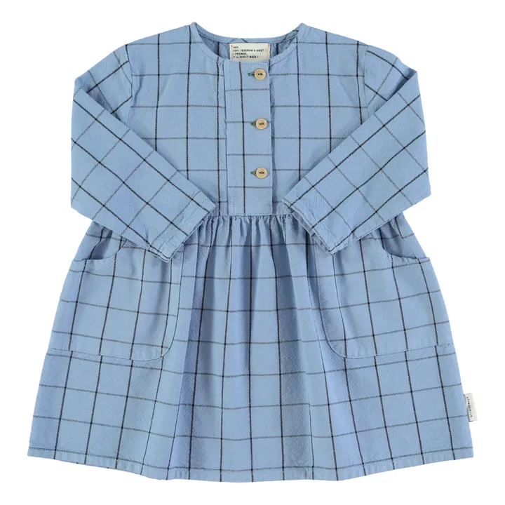 Checked Dress | Blue- Product image n°0