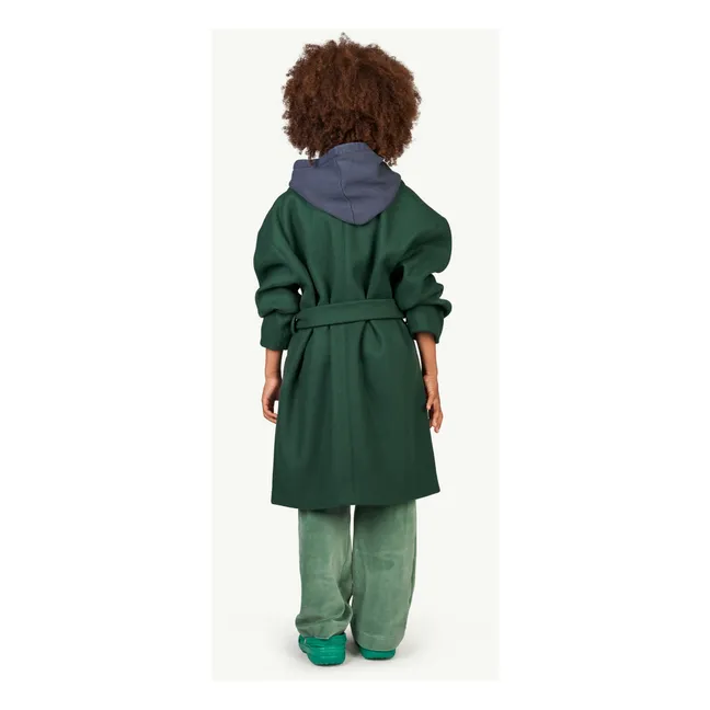 Unifarbener Mantel | Grün