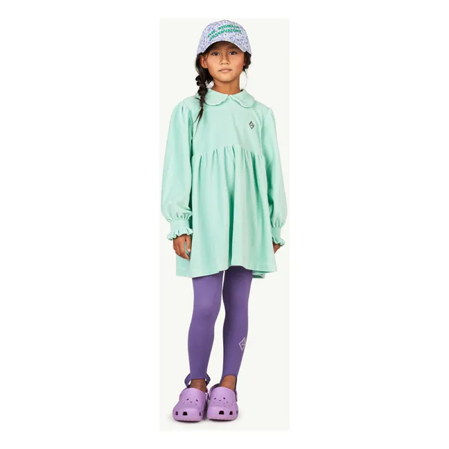 Mouse Velour Dress | Turquoise