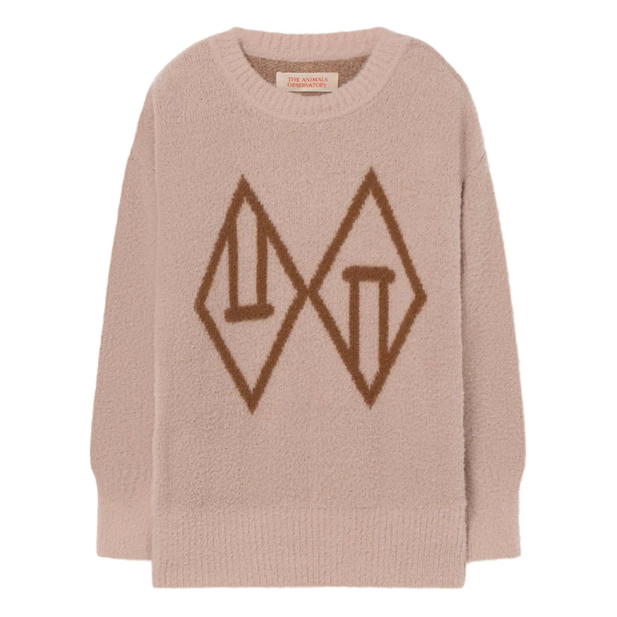 The Animals Observatory Beige Bull Graphic Jumper