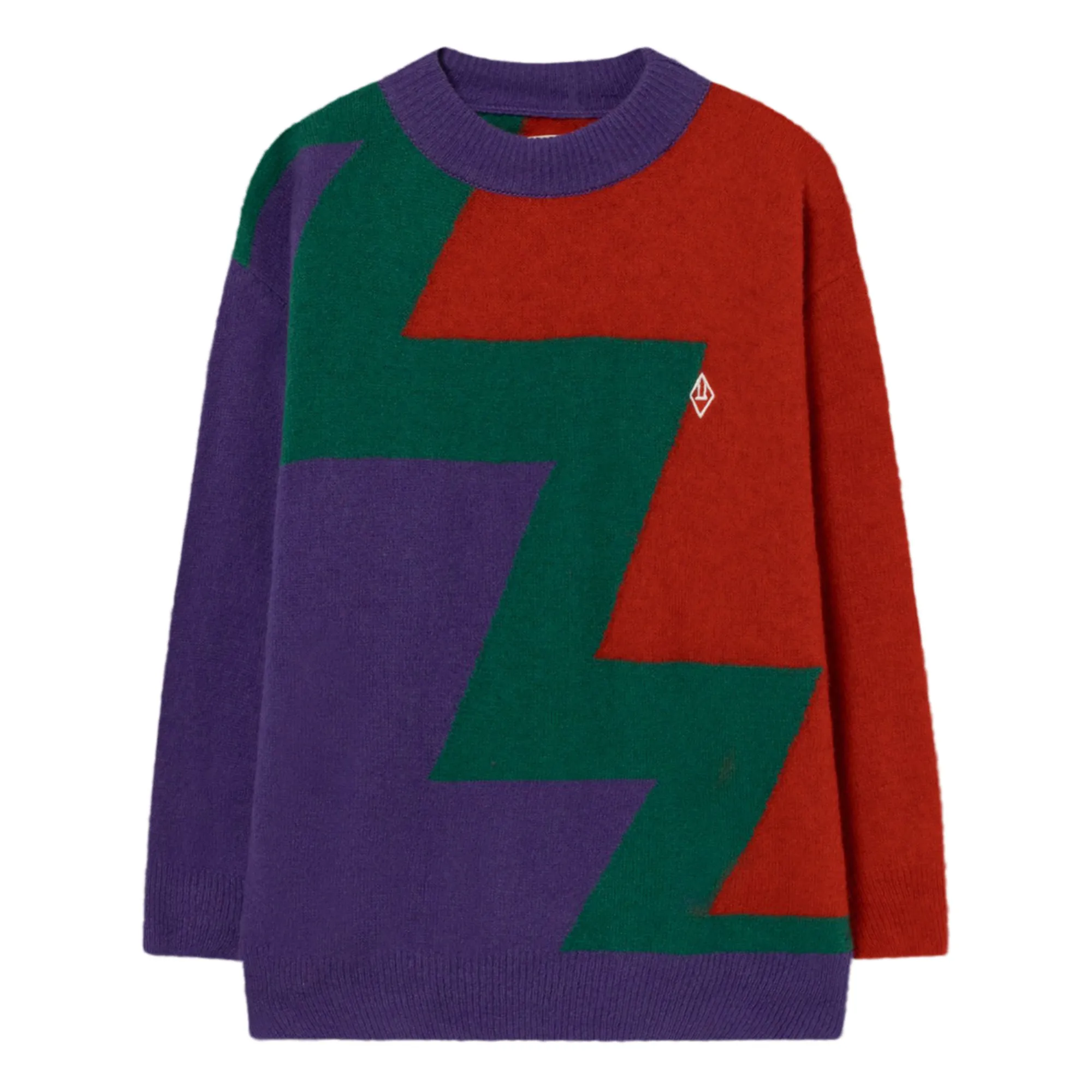 The Animals Observatory Purple Bull Multicolour Jumper