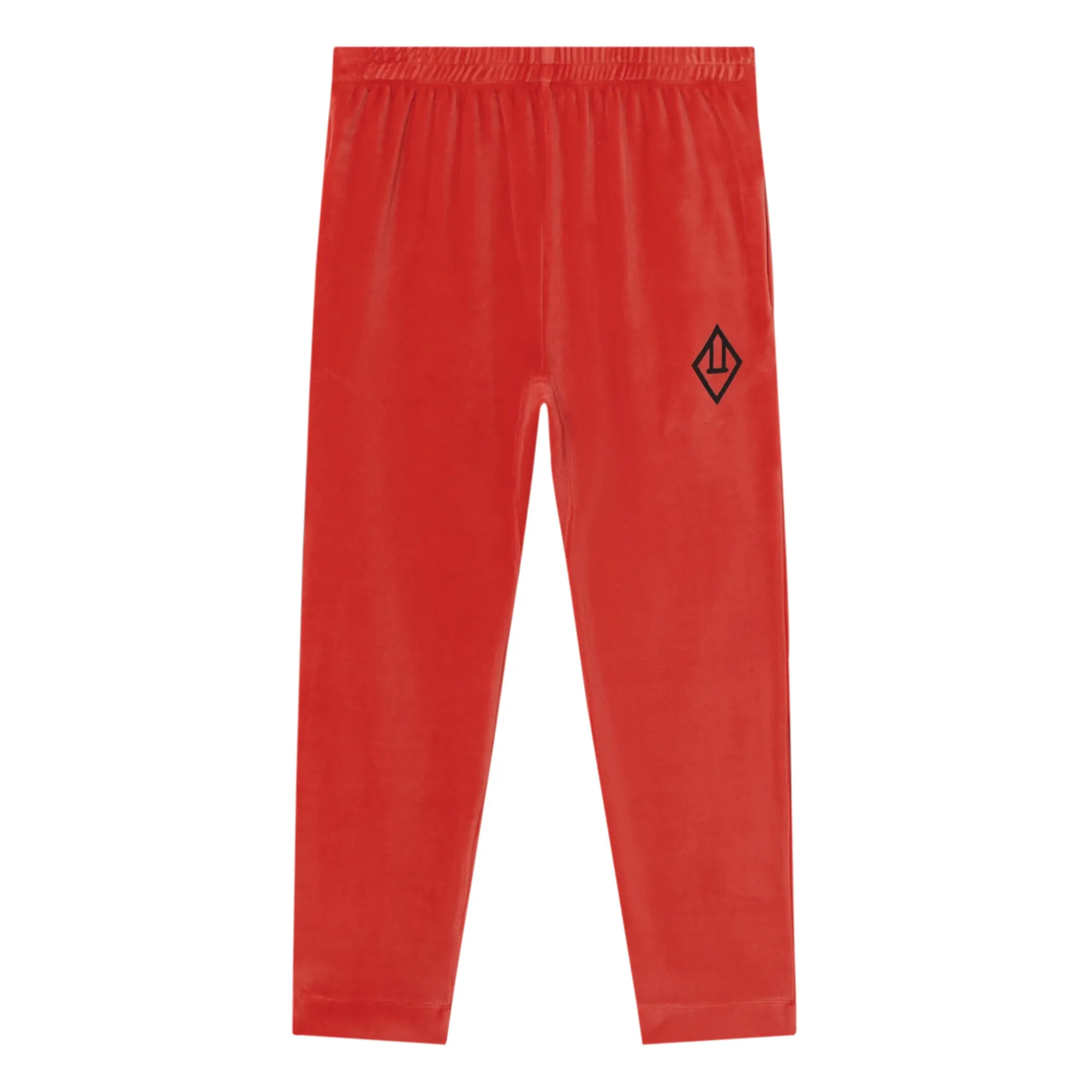 The Animals Observatory Red Chameleon Velvet Leggings