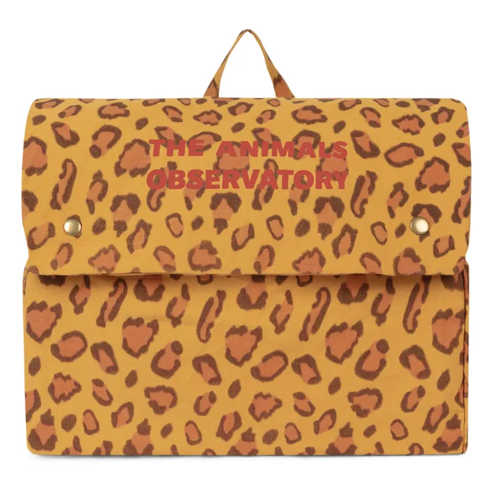 大人気定番商品 The Animals Observatory - Leopard Print School Bag - Camel バッグ