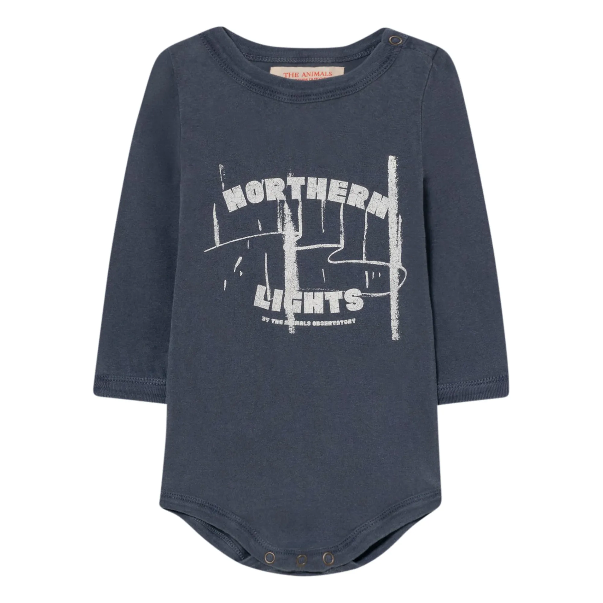 The Animals Observatory Navy Blue Wasp Northern Baby Bodysuit