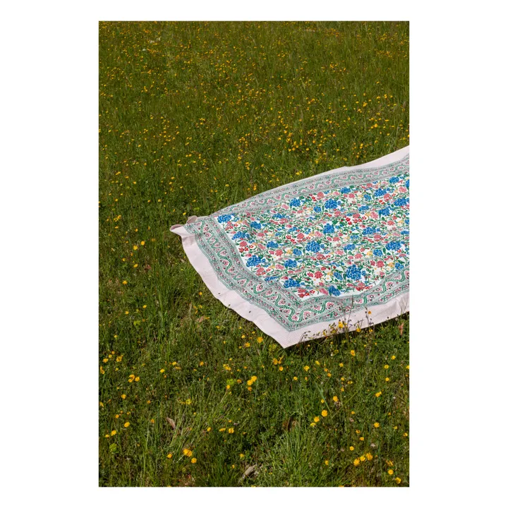 Tovaglia Kerzon flowers sarong | Blu- Immagine del prodotto n°2