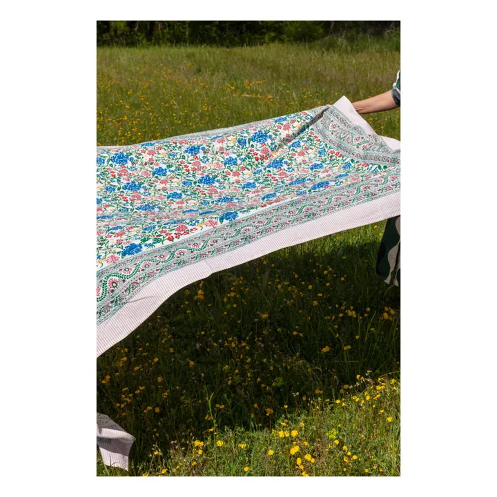 Tovaglia Kerzon flowers sarong | Blu- Immagine del prodotto n°4