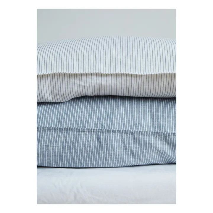 Pyjama en popeline de coton - Bleu clair/rayé - FEMME | H&M FR
