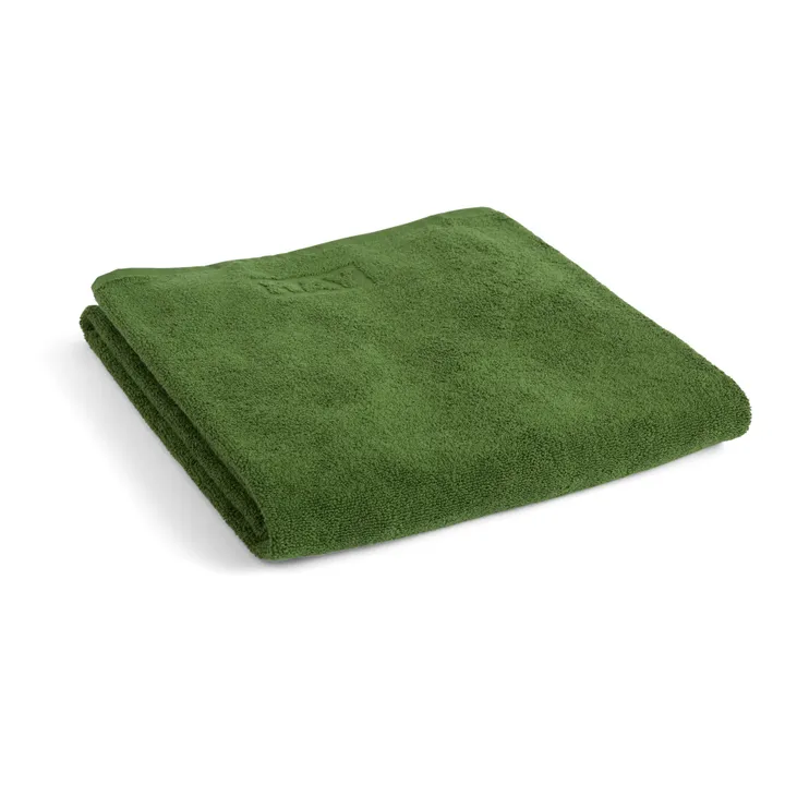 Mono Bath Towel | Grass green- Product image n°0