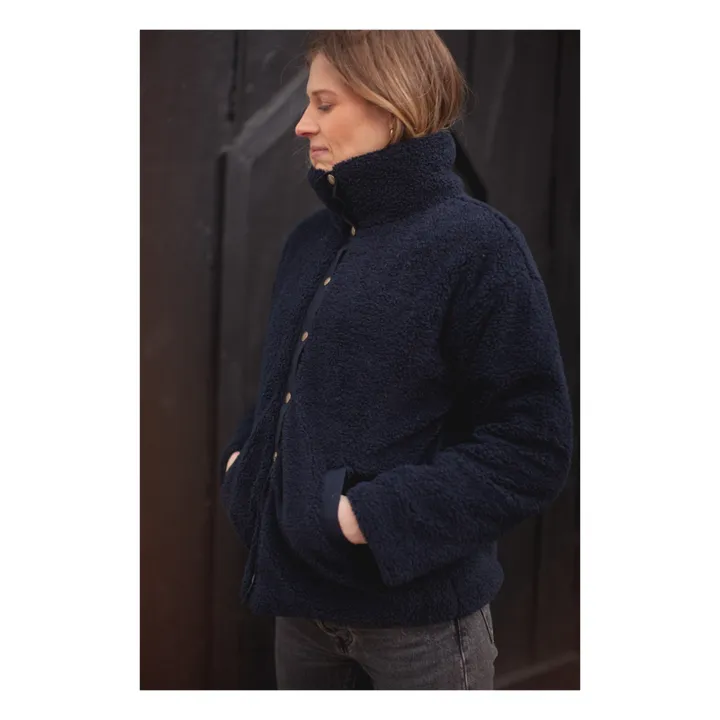 Joe  Sherpa Sweatshirt - Women’s Collection  | Navy blue- Product image n°2