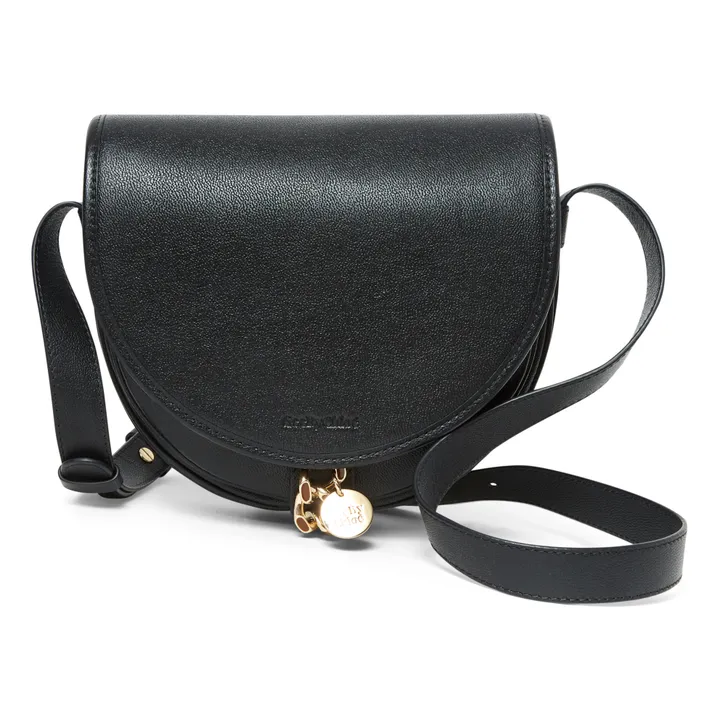 Mara Mini Chain Leather Bag | Black- Product image n°0