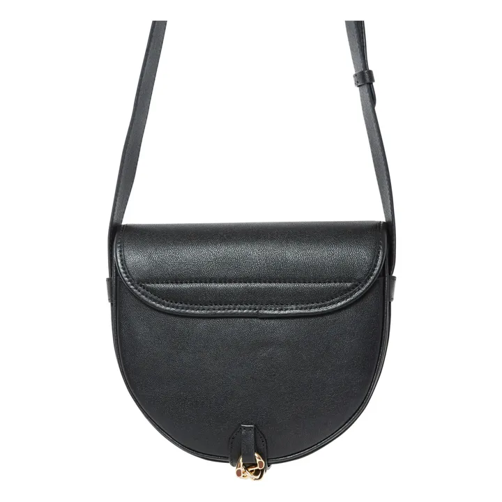 Mara Mini Chain Leather Bag | Black- Product image n°6