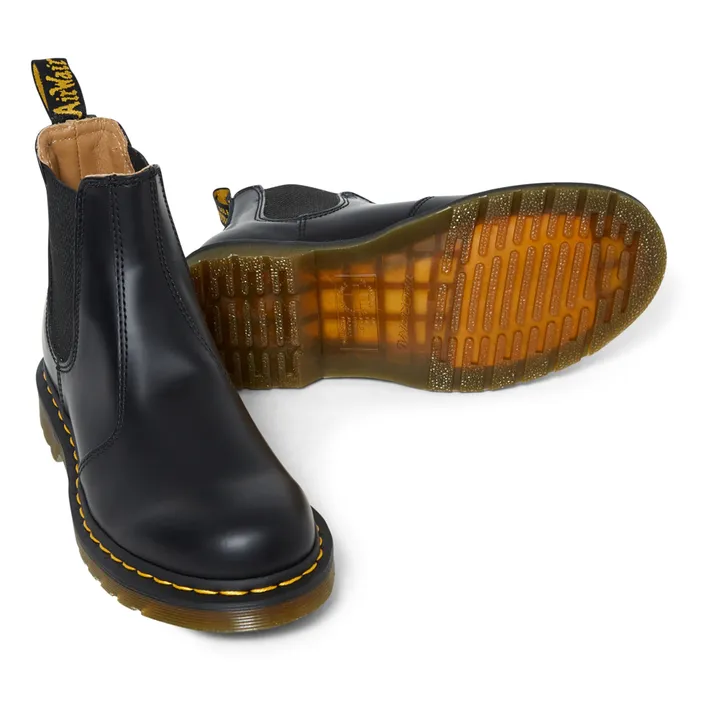 Stivali Chelsea Boots, modello: 2976, in pelle liscia | Nero- Immagine del prodotto n°1