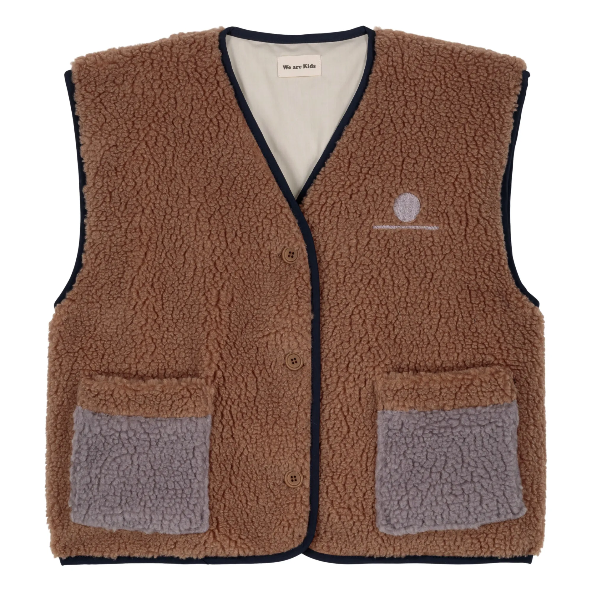 We Are Kids Brown Gaby Recycled Polyester Faux Fur Jacket